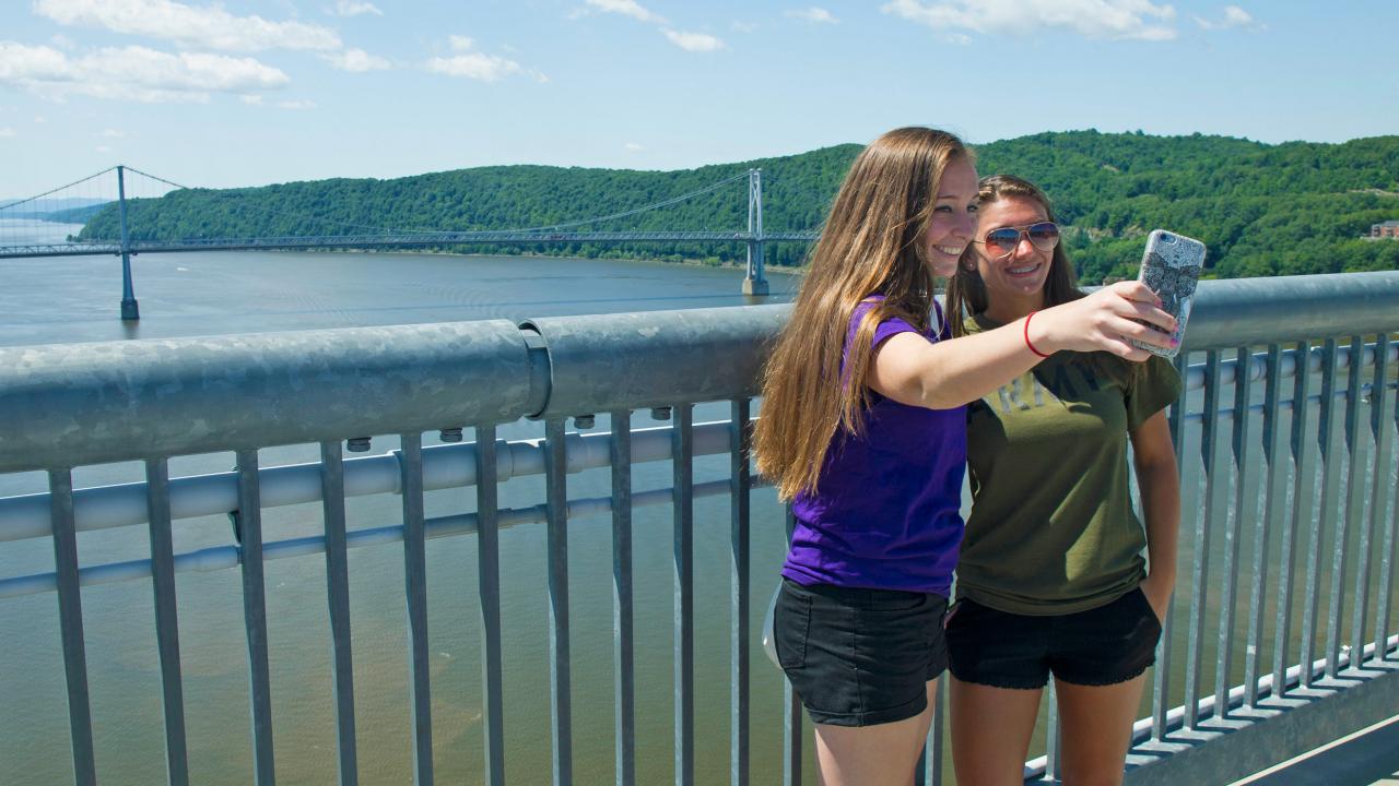 Walkway Over the Hudson State Historic Park in Poughkeepsie, New York Walkway Over the Hudson State Historic Park in Poughkeepsie, New York
