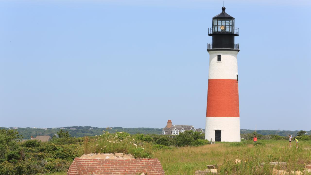 The Nantucket Lighthouse in Nantucket, Massachusetts The Nantucket Lighthouse in Nantucket, Massachusetts