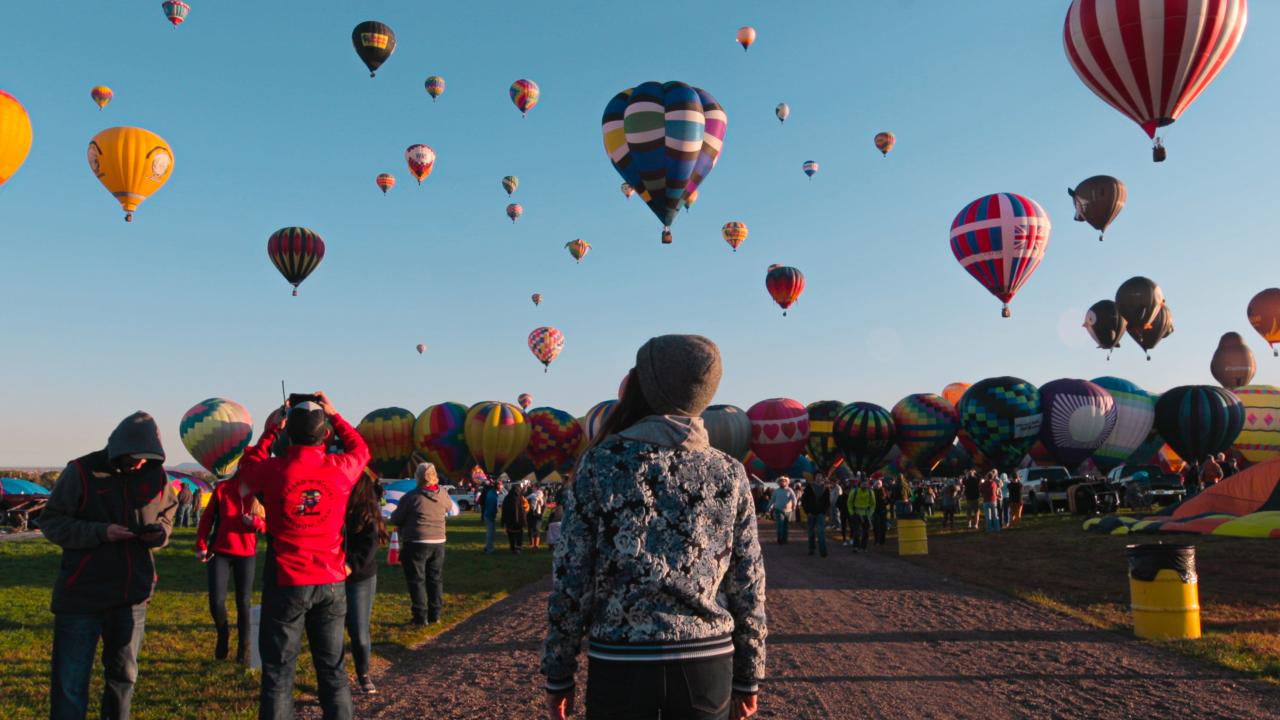 The Albuquerque International Balloon Fiesta in New Mexico