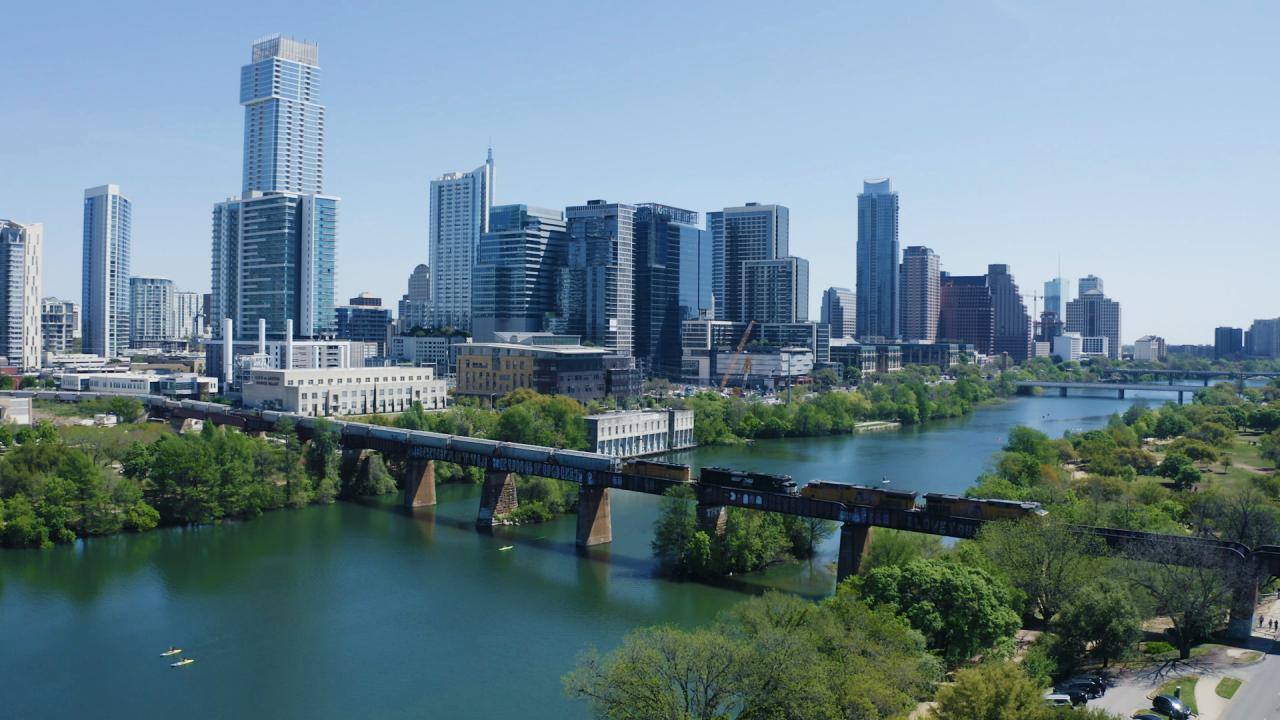 View of the Austin, Texas, skyline