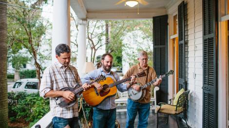Musicians at porch party in Charleston Musicians at porch party in Charleston