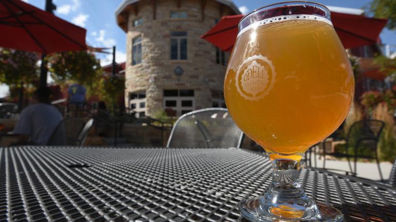 Enjoy a tasty brew on the outdoor patio at Odell Brewing Company in Fort Collins, Colorado. Enjoy a tasty brew on the outdoor patio at Odell Brewing Company in Fort Collins, Colorado.