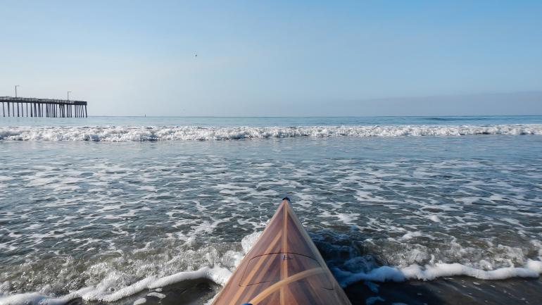 Keep your eyes on the water – otters, dolphins and whales are just some of the wildlife you might spot on a kayak tour at Cayucos. Keep your eyes on the water – otters, dolphins and whales are just some of the wildlife you might spot on a kayak tour at Cayucos.