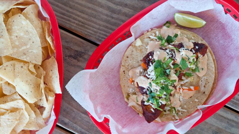 Stop by Torchy’s Tacos in Austin, Texas for street food tacos with a contemporary twist – and a side of homemade chips Stop by Torchy’s Tacos in Austin, Texas for street food tacos with a contemporary twist – and a side of homemade chips