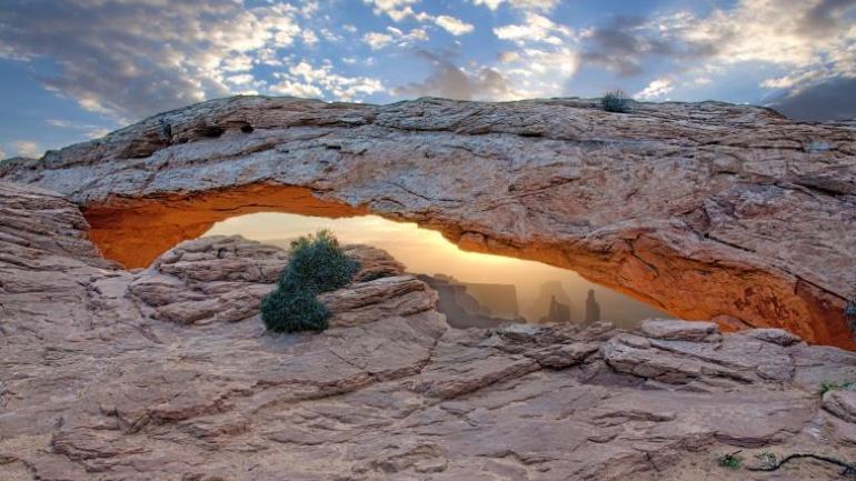 Striking landscape in Canyonlands National Park Striking landscape in Canyonlands National Park