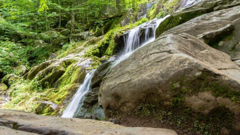 Cascading waterfall in Shenandoah National Park Cascading waterfall in Shenandoah National Park