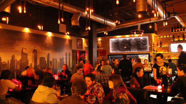 The Neighborhood, an unpretentious gastropub in San Diego’s East Village, for creative burgers, pub grub and an extensive menu of craft beers The Neighborhood, an unpretentious gastropub in San Diego’s East Village, for creative burgers, pub grub and an extensive menu of craft beers