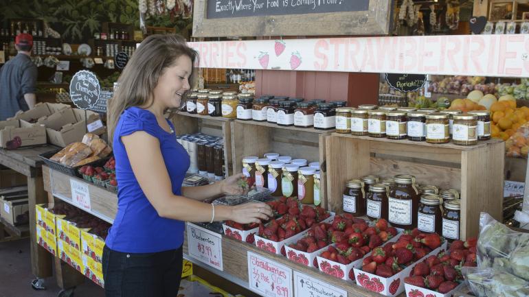 Shopping at Pezzini Farms in Castroville, known as the Artichoke Capital of the World Shopping at Pezzini Farms in Castroville, known as the Artichoke Capital of the World