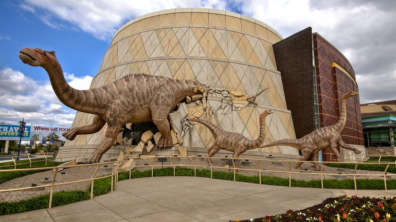 Dinosaurs are among the favorite exhibits at the Children’s Museum of Indianapolis. Dinosaurs are among the favorite exhibits at the Children’s Museum of Indianapolis.