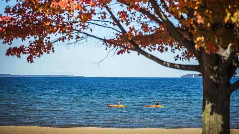 Kayaking, canoeing and paddleboarding are just a few of the ways you can enjoy the waters of Lake Michigan. Kayaking, canoeing and paddleboarding are just a few of the ways you can enjoy the waters of Lake Michigan.