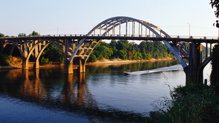 The Historic Edmund Pettus Bridge in Selma, Alabama The Historic Edmund Pettus Bridge in Selma, Alabama