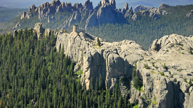 A hike up Black Elk Peak leads you to the fire lookout at the top of the Black Hills. A hike up Black Elk Peak leads you to the fire lookout at the top of the Black Hills.