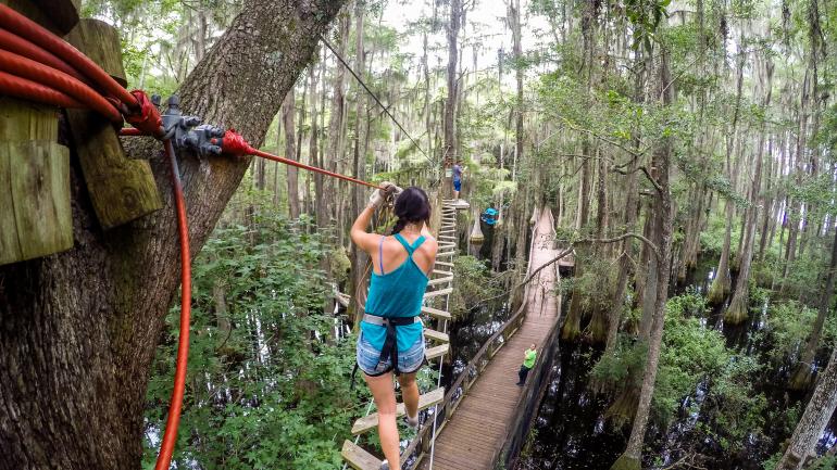 Ziplining in Tallahassee, Florida Ziplining in Tallahassee, Florida