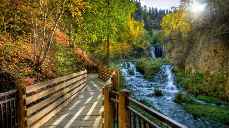 The Roughlock Falls hike in Spearfish Canyon is a scenic favorite of local photographers. The Roughlock Falls hike in Spearfish Canyon is a scenic favorite of local photographers.