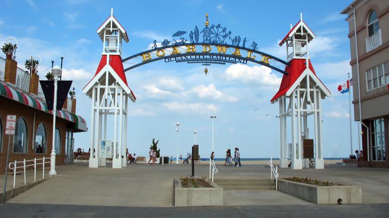 Boardwalk Arch in Ocean City, Maryland Boardwalk Arch in Ocean City, Maryland