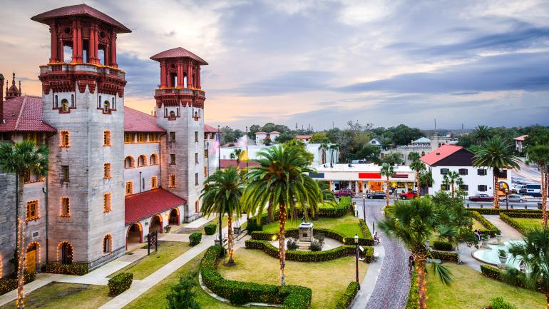 City hall and Alcazar Courtyard in St. Augustine, Florida City hall and Alcazar Courtyard in St. Augustine, Florida