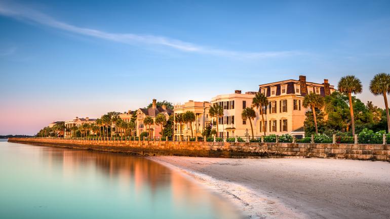 Historic homes on The Battery in Charleston, South Carolina Historic homes on The Battery in Charleston, South Carolina