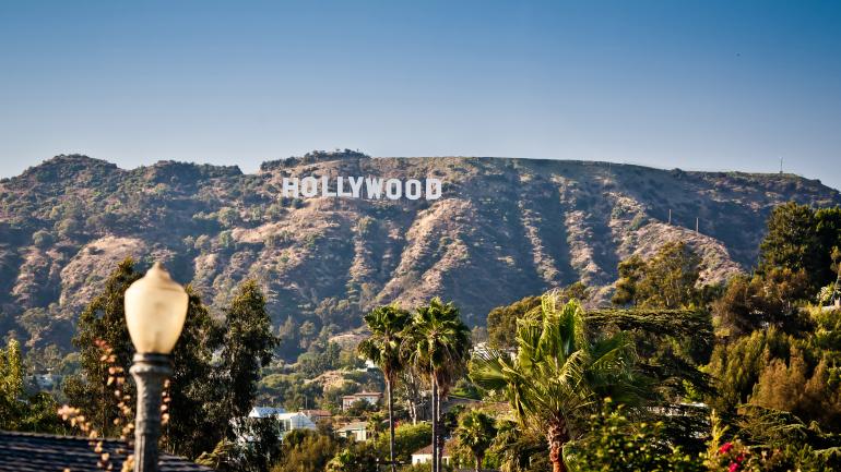 The famous Hollywood sign overlooks Los Angeles, home of the movie industry and big-screen stars The famous Hollywood sign overlooks Los Angeles, home of the movie industry and big-screen stars
