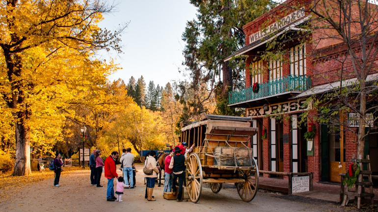 The whole family will enjoy “time-traveling” to the Gold Rush era at Columbia State Historic Park. The whole family will enjoy “time-traveling” to the Gold Rush era at Columbia State Historic Park.