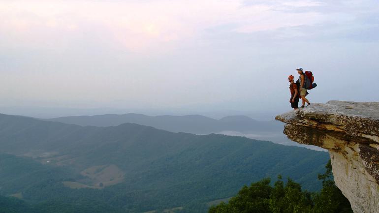Don’t forget your camera – the overlook at McAfee Knob provides postcard-pretty photo opportunities. Don’t forget your camera – the overlook at McAfee Knob provides postcard-pretty photo opportunities.