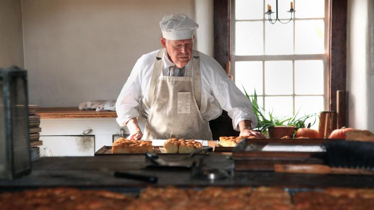 Traditional goods being baked in Old Salem, North Carolina Traditional goods being baked in Old Salem, North Carolina