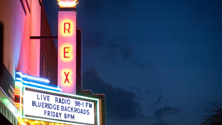 Live radio shows air from Rex Theater in Galax, Virginia Live radio shows air from Rex Theater in Galax, Virginia
