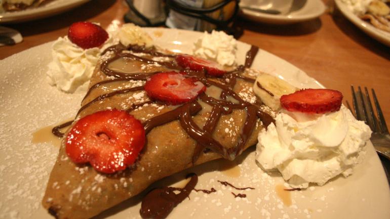 Start a day in Ybor City with a popular local option, a breakfast crepe. Start a day in Ybor City with a popular local option, a breakfast crepe.