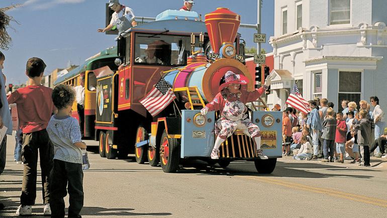 Enjoy a lively parade at the Nebraska City AppleJack Festival filled with colorful floats and marching bands. Enjoy a lively parade at the Nebraska City AppleJack Festival filled with colorful floats and marching bands.