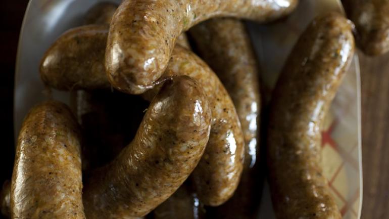 Ces savoureuses saucisses de porc, de poivrons et de riz font partie des plats à emporter préférés des habitants de Lafayette. Ces savoureuses saucisses de porc, de poivrons et de riz font partie des plats à emporter préférés des habitants de Lafayette.