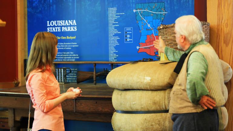 Tour of the Visitor Center at Forts Randolph and Buhlow State Historic Site in Pineville, Louisiana Tour of the Visitor Center at Forts Randolph and Buhlow State Historic Site in Pineville, Louisiana