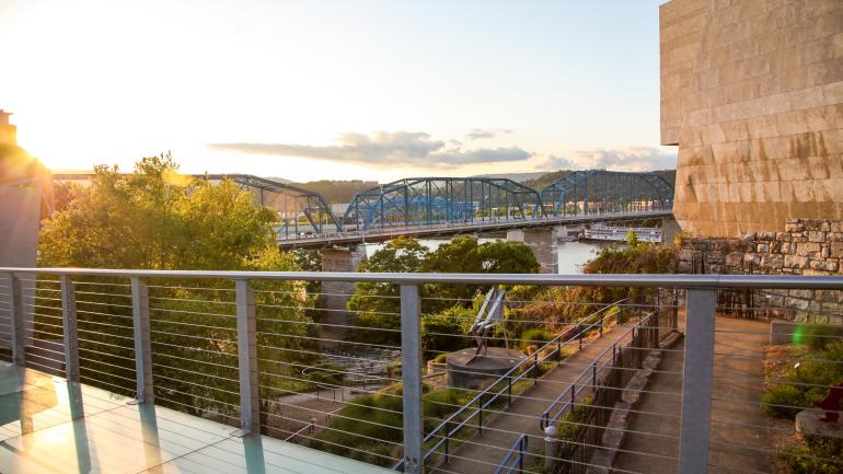 View from the walkway at the Hunter Museum of American Art in Chattanooga View from the walkway at the Hunter Museum of American Art in Chattanooga