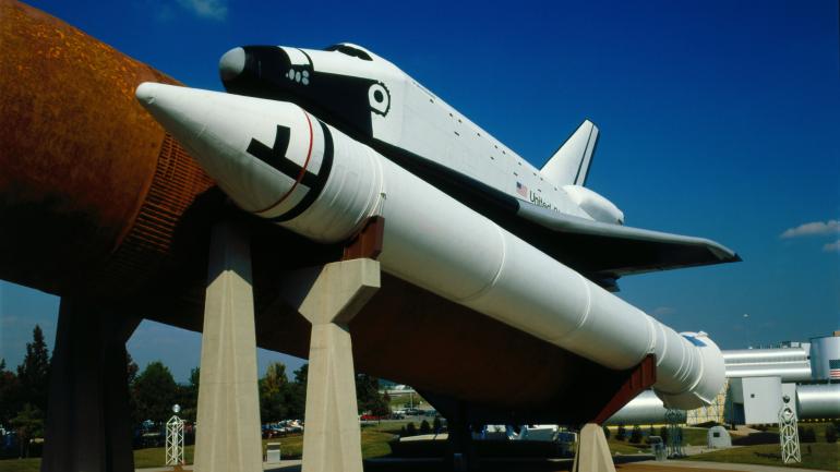 A replica of the Space Shuttle at the U.S. Space & Rocket Center in Huntsville A replica of the Space Shuttle at the U.S. Space & Rocket Center in Huntsville