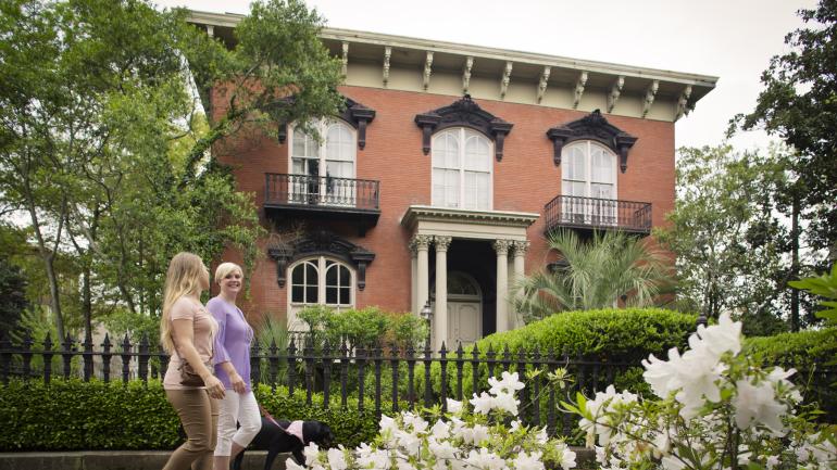 Mercer Williams House in Savannah, Georgia, featured in “Midnight in the Garden of Good and Evil” scenes Mercer Williams House in Savannah, Georgia, featured in “Midnight in the Garden of Good and Evil” scenes