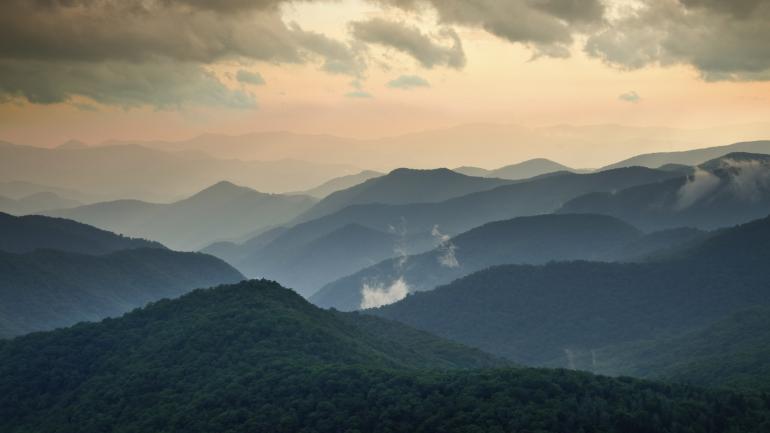 Stunning views of Grandfather Mountain from Boone, North Carolina Stunning views of Grandfather Mountain from Boone, North Carolina