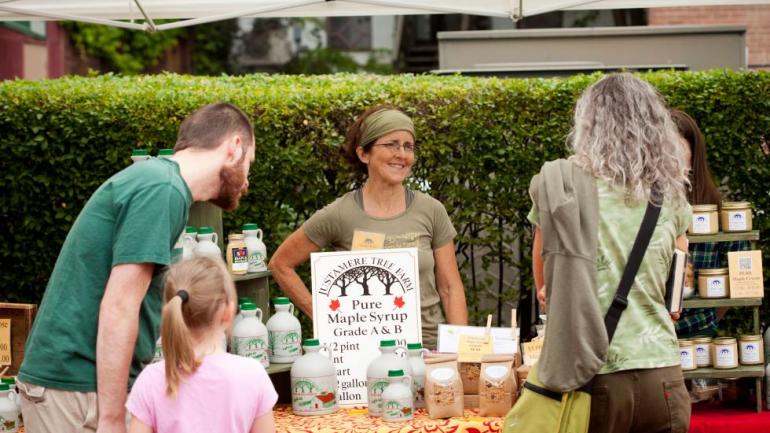 Massachusetts is home to more than 300 maple syrup producers, many of whom sell their sweet syrup at farmers' markets. Massachusetts is home to more than 300 maple syrup producers, many of whom sell their sweet syrup at farmers' markets.