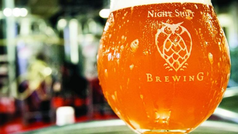 Night Shift Brewing, located in Everett, produces a popular sour ale made with Massachusetts cranberries. Night Shift Brewing, located in Everett, produces a popular sour ale made with Massachusetts cranberries.