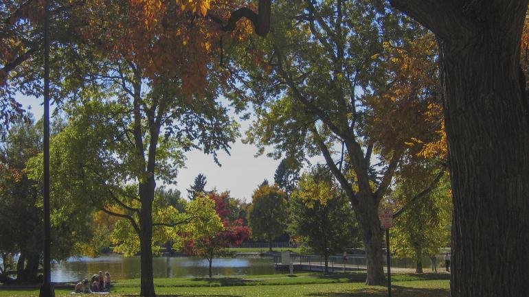 Beautiful scenery at Denver's Washington Park Beautiful scenery at Denver's Washington Park