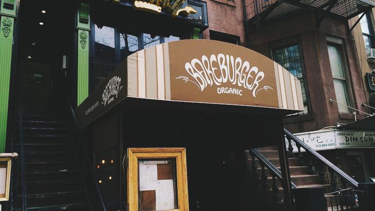 Choose from several spots in the city to try the organic burgers at Bareburger. Choose from several spots in the city to try the organic burgers at Bareburger.