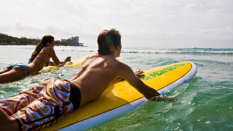 Catch your first wave on Waikiki Beach Catch your first wave on Waikiki Beach