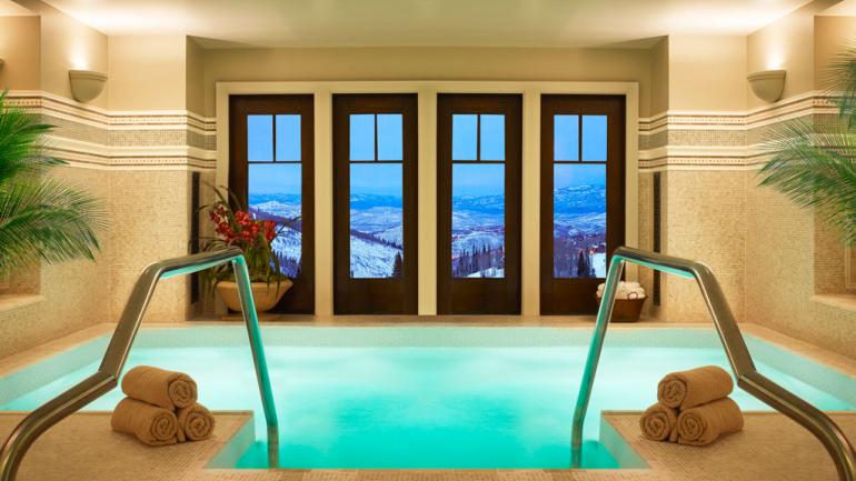 A soak in the Montage Deer Valley’s hot tub, with views of the surrounding mountains, is sure to leave you feeling rejuvenated. A soak in the Montage Deer Valley’s hot tub, with views of the surrounding mountains, is sure to leave you feeling rejuvenated.