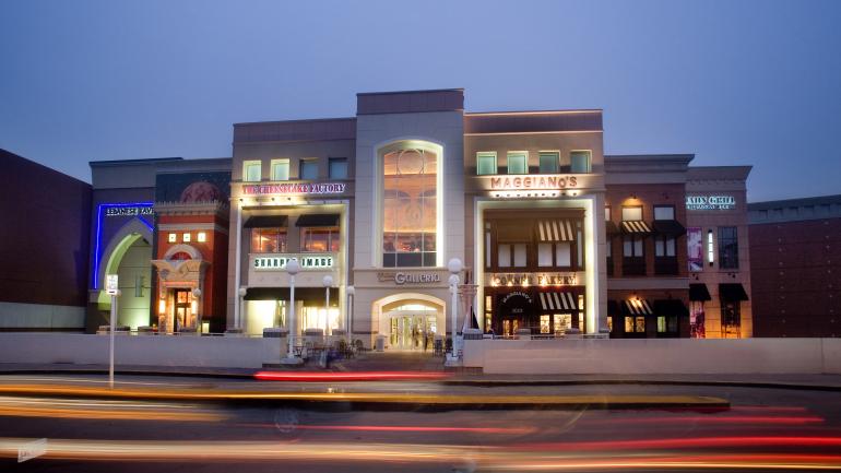 Tysons Galleria shopping mall lit up at night Tysons Galleria shopping mall lit up at night