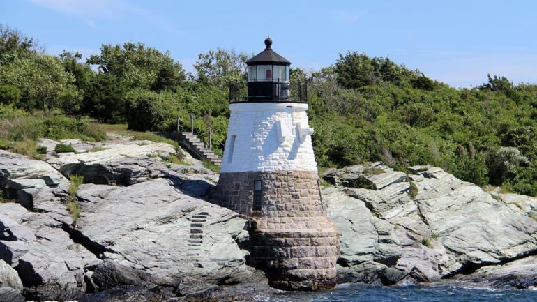 The Castle Hill Lighthouse in Newport provides beautiful views and easy access to the historic Castle Hill Inn. The Castle Hill Lighthouse in Newport provides beautiful views and easy access to the historic Castle Hill Inn.