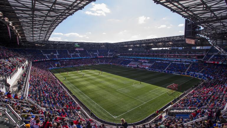 A view from the stands in Red Bull Arena A view from the stands in Red Bull Arena