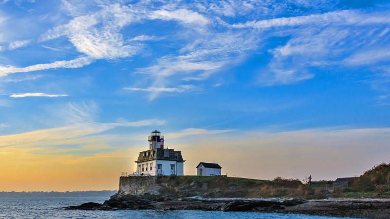 The Rose Island Lighthouse has been guiding ships since the late 1800s. You can see the lighthouse in action if you choose to stay there overnight. The Rose Island Lighthouse has been guiding ships since the late 1800s. You can see the lighthouse in action if you choose to stay there overnight.