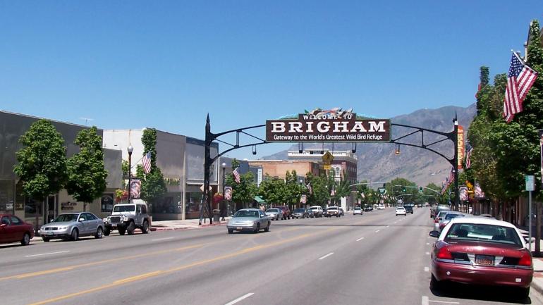 Entering Brigham City, Utah Entering Brigham City, Utah