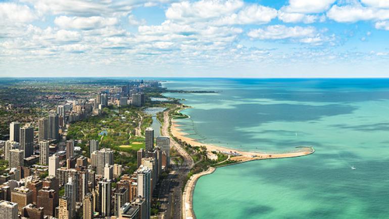 Viewing the city's shoreline from 360 CHICAGO Viewing the city's shoreline from 360 CHICAGO