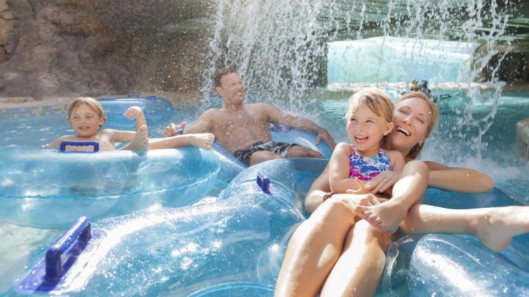 Family fun at a water park in Orlando Family fun at a water park in Orlando