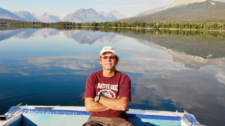 Ed DesRosier, member of the Blackfeet Nation and owner of Sun Tours, which offers cultural and historical Blackfeet tours of Glacier National Park in Montana Ed DesRosier, member of the Blackfeet Nation and owner of Sun Tours, which offers cultural and historical Blackfeet tours of Glacier National Park in Montana