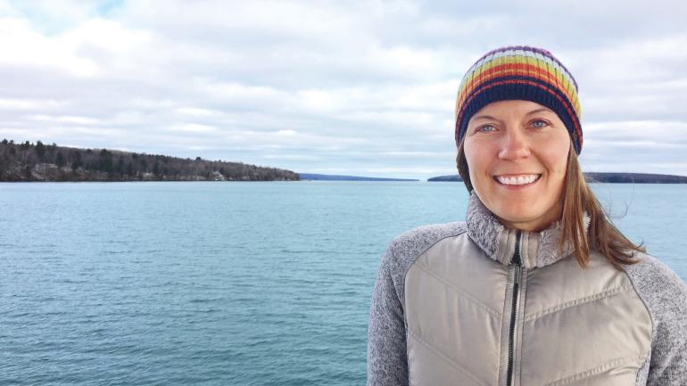 Alyssa Larsen, owner of Madeline Island Bakery in La Pointe, Wisconsin Alyssa Larsen, owner of Madeline Island Bakery in La Pointe, Wisconsin