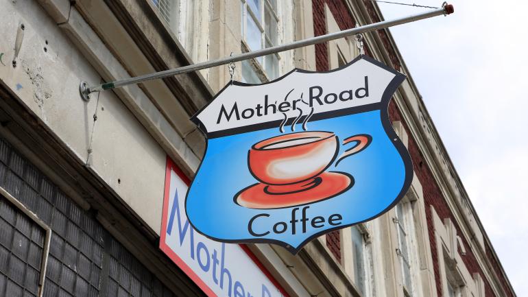 Mother Road Coffee Shop in Carthage, Missouri Mother Road Coffee Shop in Carthage, Missouri